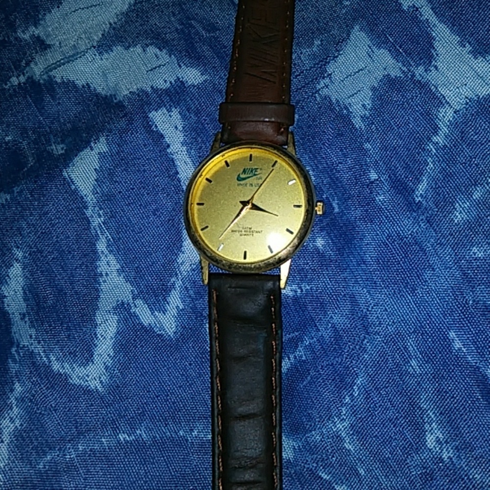 Nike watch real leather band